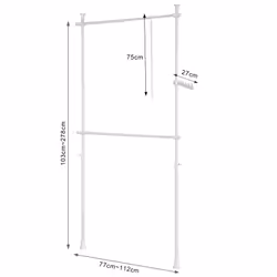SoBuy FRG109-W gruccia per abiti - Vista aggiuntiva 4