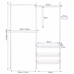 SoBuy FRG34-W gruccia per abiti