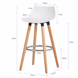SoBuy FST86-W sgabello da bar