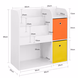 SoBuy KMB37-W scaffale per bambini Cassa - Vista aggiuntiva 5