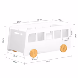SoBuy KMB41-W scaffale per bambini Cassa - Vista aggiuntiva 4