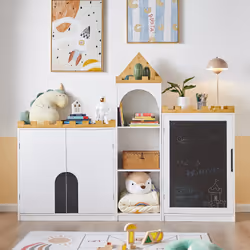 SoBuy KMB43-W scaffale per bambini Cassa - Vista aggiuntiva 4