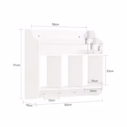 SoBuy KMB46-W scaffale per bambini Cassa - Vista aggiuntiva 4