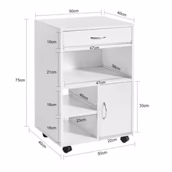 SoBuy FBT106-W comodino - Vista aggiuntiva 4