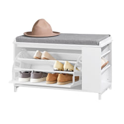 SoBuy FSR105-W scarpiera Aperto