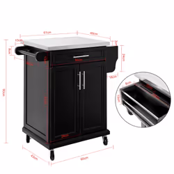 SoBuy FKW110-SCH carrello di servizio ristoro - Vista aggiuntiva 4