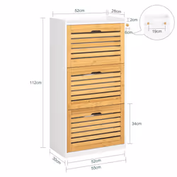 SoBuy FSR108-WN scarpiera Aperto - Vista aggiuntiva 4