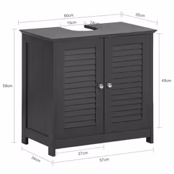 SoBuy FRG238-DG armadietto di conservazione per bagno - Vista aggiuntiva 4