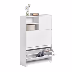SoBuy FSR111-W, Aperto, Pannello di fibra a media densità (MDF), 710 mm, 1110 mm, 240 mm, 1 pz