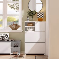 SoBuy FSR111-W scarpiera Aperto
