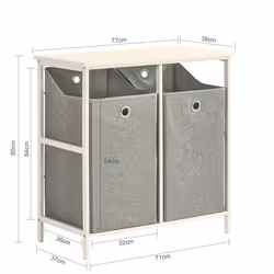 SoBuy BZR57-W armadietto di conservazione per bagno - Vista aggiuntiva 4