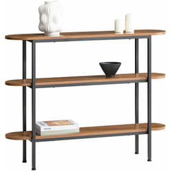 Tavolo Consolle da ingresso Tavolino stretto Tavolo decorativo Marrone 110x25x86cm FSB67-WS Sobuy
