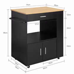 SoBuy FKW113-SCH carrello di servizio ristoro - Vista aggiuntiva 4