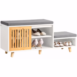 Key Products Features: Peso: circa 15,5 kg Capacità di carico: 150 kg; Materiale: MDF(E1), bambù, pino Dimensini del prodotto ...
