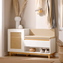 SoBuy FSR128-W scarpiera Aperto
