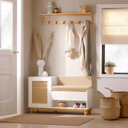 SoBuy FSR128-W scarpiera Aperto