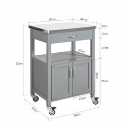 SoBuy FKW22-HG carrello di servizio ristoro - Vista aggiuntiva 5