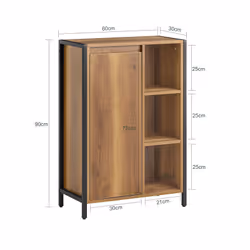 SoBuy BZR65-PF armadietto di conservazione per bagno - Vista aggiuntiva 4