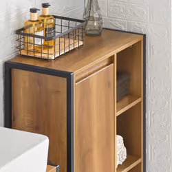 SoBuy BZR65-PF armadietto di conservazione per bagno - Vista aggiuntiva 5