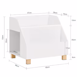 SoBuy KMB54-W scaffale per bambini Cassa - Vista aggiuntiva 4