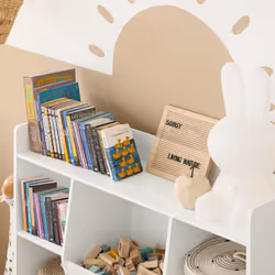 SoBuy KMB55-W scaffale per bambini Cassa - Vista aggiuntiva 5