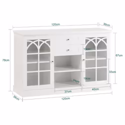 SoBuy FSB79-W credenza per soggiorno - Vista aggiuntiva 4