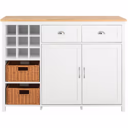 Non usare il mobile solo come credenza, ma posizionalo, ad esempio, nella tua cucina per creare un piano di lavoro aggiuntivo ...