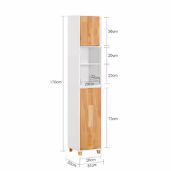 SoBuy BZR74-W armadio soggiorno - Vista aggiuntiva 4