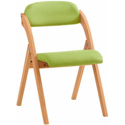 Sedia Pieghevole Sedia da cucina con sedile e schienale imbottiti Sedia da scrivania in faggio verde FST92-GR - Sobuy