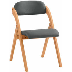 SoBuy Sedia Pieghevole Sedia da cucina con sedile e schienale imbottiti Sedia da scrivania in faggio grigio scuro FST92-SG
