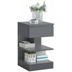 Tavolino da divano tavolino da soggiorno Comodini letto con cassetto SoBuy Grigio FBT49-HG
