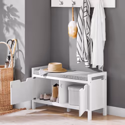 SoBuy FSR146-W scarpiera Aperto