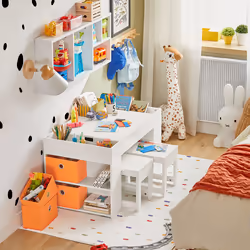 SoBuy KMB75-W scrivania per bambino MDF