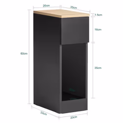 SoBuy FBT111-SCH comodino - Vista aggiuntiva 4