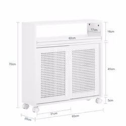 SoBuy BZR119-W armadietto di conservazione per bagno - Vista aggiuntiva 4