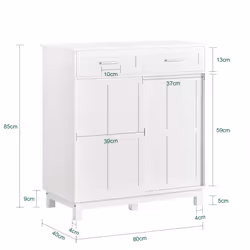SoBuy FSB84-W credenza per soggiorno - Vista aggiuntiva 4
