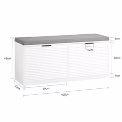 SoBuy FSR147-W scarpiera Aperto