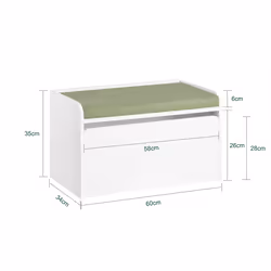 SoBuy KMB80-W scaffale per bambini Cassa - Vista aggiuntiva 4