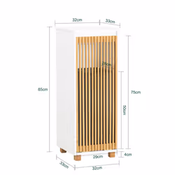 SoBuy BZR126-W armadietto di conservazione per bagno - Vista aggiuntiva 5