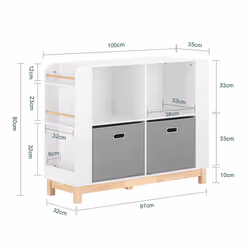 SoBuy KMB85-W scaffale per bambini Cassa - Vista aggiuntiva 4