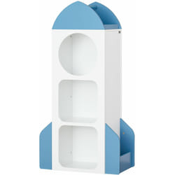 Scaffale Per Bambini Mobili Per Cameretta Bianco-Azzurro 61x32x120cm KMB87-W