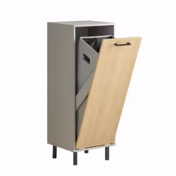 Questo cesto portabiancheria offre ulteriore spazio e abbellisce il tuo bagno allo stesso tempo. I sostegni in legno facilita ...