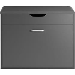 Sobuy - Scarpiera Salvaspazio Slim, Portascarpe Salvaspazio Regolabili,Scarpiere,Scarpiera Pieghevole L60P30A50 Cm, Grigio, FSR95-HG
