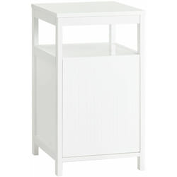Sobuy - Comodino Piccolo Camera Da Letto Tavolino Da Divano Bianco 35x40x60.5cm FBT117-W