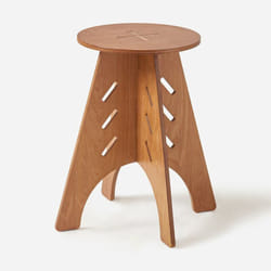 Sobuy - Tavolino Basso Da Salotto Tavolino Laterale Tavolino Da Soggiorno Marrone Φ30.5x54.5cm HFBT01-K-BR