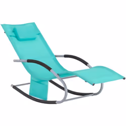 Per rilassarsi al sole non deve mancare un lettino a dondolo! Questo moderno sdraio offre grande comfort e una struttura soli ...