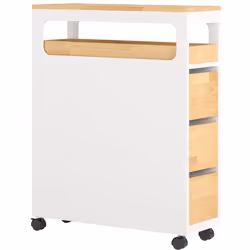 Carrellino super salvaspazio ideale per la cucina o il bagno. Capace di essere installato facilmente tra due mobili, proprio ...