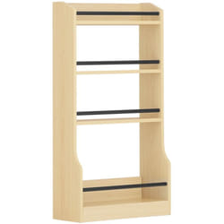 Mensola da parete Mensola salvaspazio da cucina 38x17x75cm Naturale KCR12-N - Sobuy