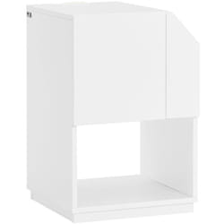 Sobuy - Tavolino laterale da divano Comodino Bianco 40x40x60cm FBT136-W