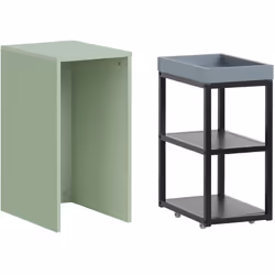 Questo tavololino presenta un design pulito e contemporaneo e una classica combinazione con finitura verde e nera per dare un ...